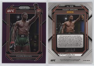 2023 Panini Prizm UFC Purple Prizm /149 Randy Brown #106 Rookie RC