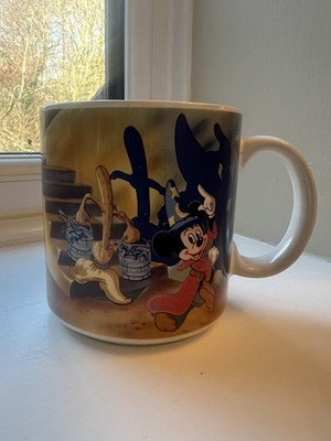 VINTAGE DISNEY MICKEY MOUSE TASSE 1990 JAPAN ''FANTASIA'' ZAUBERLEHRLING