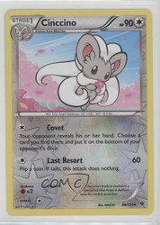 Cinccino 88/124 Reverse Holo XY Fates Collide