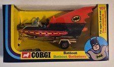 Batboat w Batman & Robin Toy  1976 Corgi   107 MIB NEW 2nd Edition