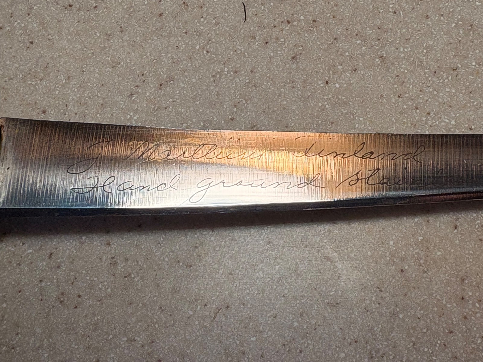 Vintage J. Marttiini Rapala Enscribed Fish Fillet Knife w/Leather Sheath Finland