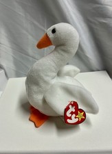 Mint RARE Retired 1996 TY Gracie the Swan Beanie Baby Tag Errors PVC Pellets
