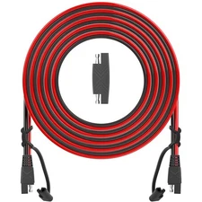 25Ft SAE to SAE Extension Cable 16AWG Quick Disconnect for Solar, Automotive