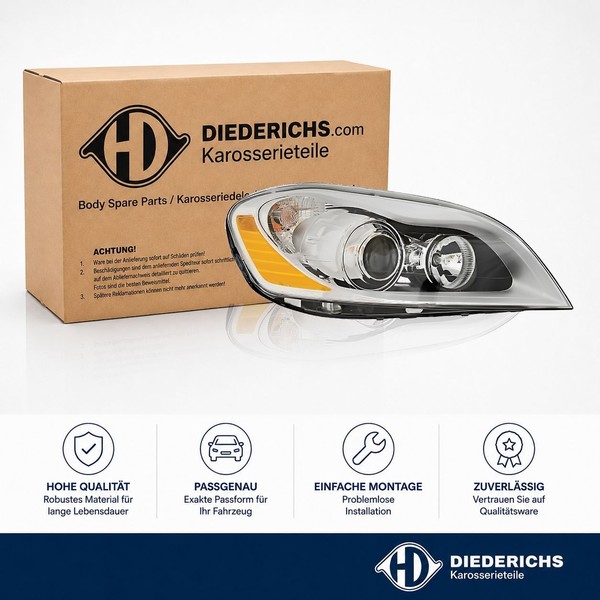 Hauptscheinwerfer Rechts Diederichs 7675084 FÜR Volvo-image