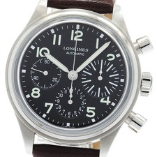 LONGINES Aviation Big Eye L2.816.4 Chronograph black Dial Automatic Men's_946909
