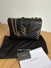 Saint Laurent Tasche Loulou Medium Lou Lou schwarz Leder
