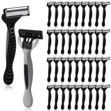 24 Pcs Men's Disposable Razors Bulk 5-blade Blade Razors for Men Set Sensitiv...