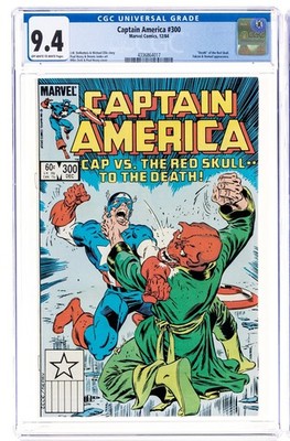 Captain America #300 CGC NM 9.4 Death of Red Skull! Marvel 1984 OW White Pages