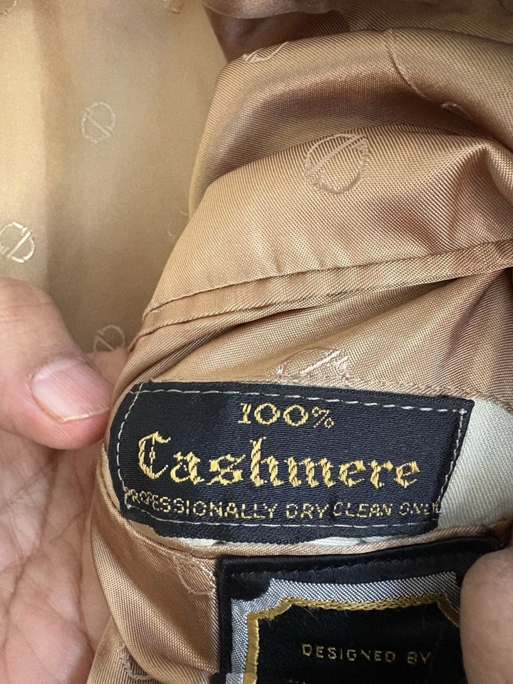 Blazer Christian Dior Hombre Color Camel 100% Cachemir. vintage Foto 3 de 4