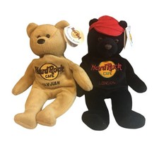 Hard Rock Cafe Collectible Bears San Juan London Plush Teddy w Tags