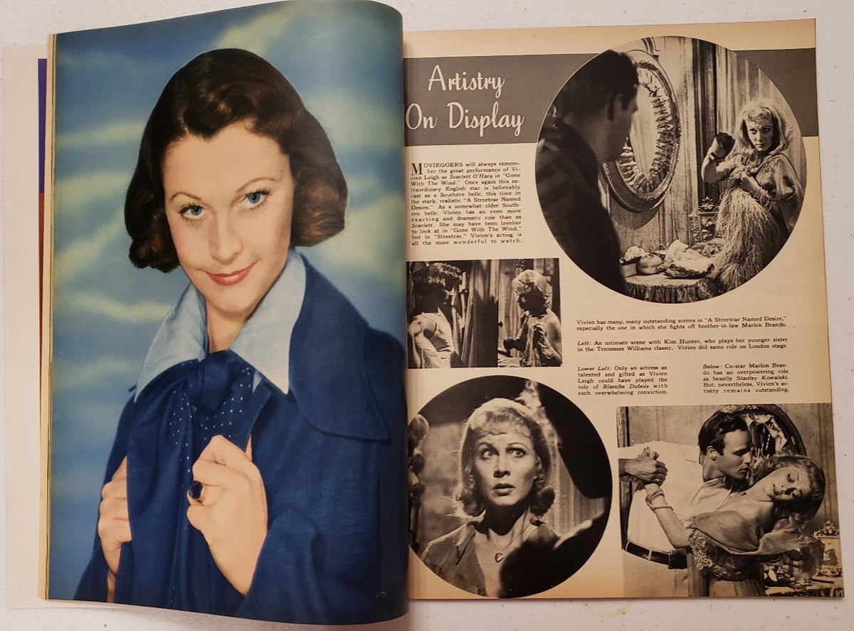 Silver Screen Sept 1951 Shelley Winters~Vivien Leigh~Jean Peters