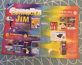 GAMEPRO Magazine UK - December 1995 #5 earthworm Jim PlayStation Sega Nintendo 