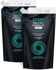 by Amazon Men Sport 3in1 Shower Gel Refill, 2 x 1000ml 4.97 per litre