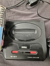 Sega Mega Drive II Console Black With 4 Games An Controller