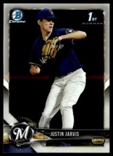 2018 Bowman Draft Chrome Justin Jarvis Milwaukee Brewers #BDC-104