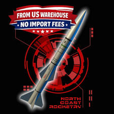 North Coast Rocketry Vektra Model Rocket Kit NCR 0208 - 29mm Mount - Pro Level