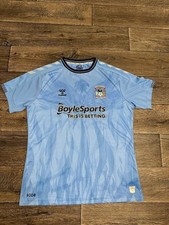 Hummel Coventry City 21/22 Home Football Shirt Soccer Jersey Size XL blue
