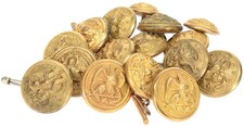 Pre-WWII US Navy Buttons Left Facing Eagle