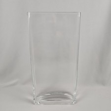 Rectangular Clear Glass Vase Tall 16 x 8 x 2.25 Long Stem