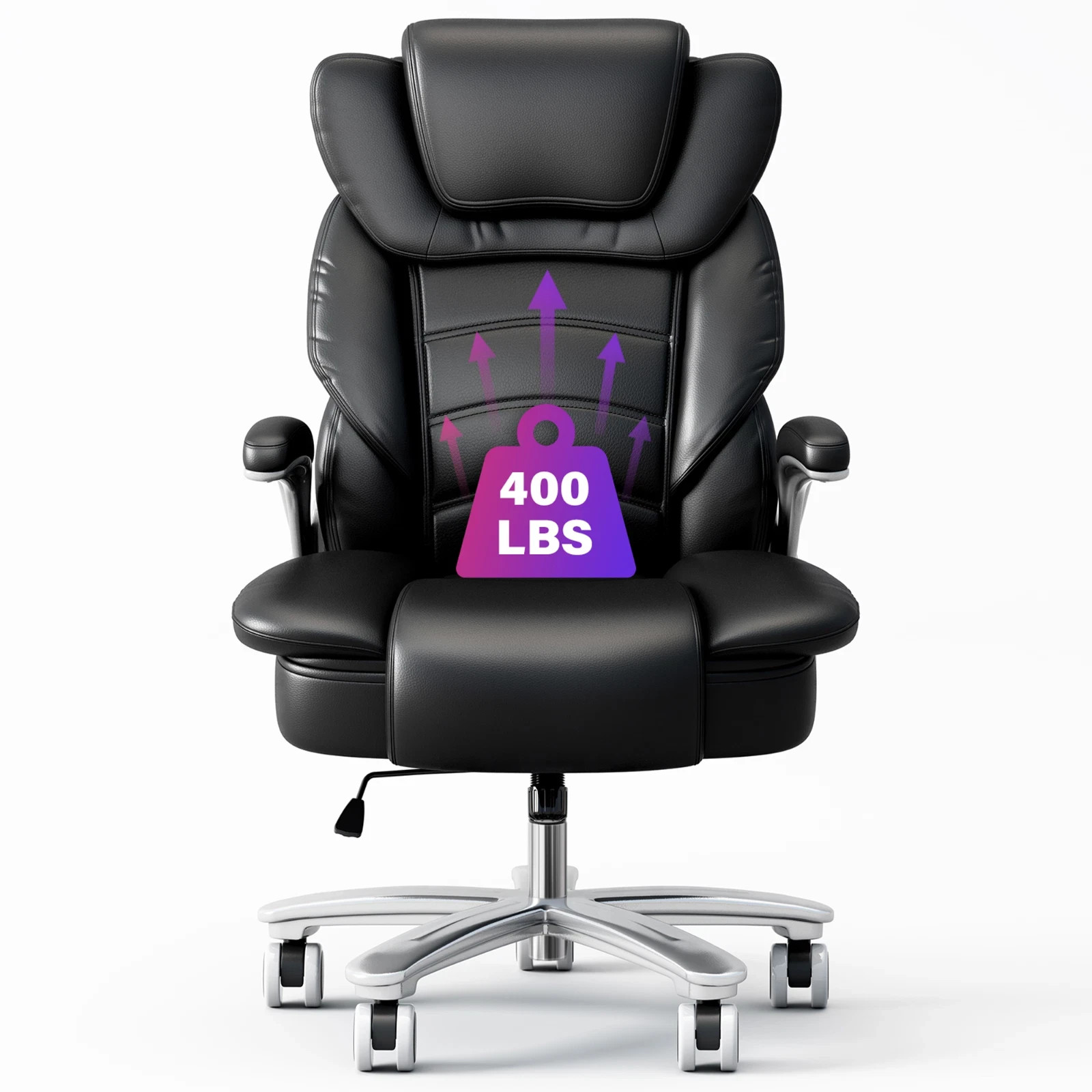 Big Tall Executive Office Chair Ergonomic Leather Computer Desk Chair Heavy Duty