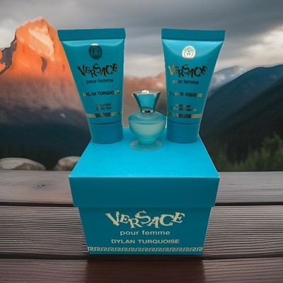 Versace Dylan Turquoise Eau de Parfum Spray Gift Set Mini 0.17 fl oz