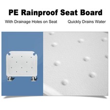Folding Shower Seat Adjustable Height Non-Slip Wall Mounted Chair For Elderly