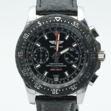 BREITLING SKYRACER A27364 ACCIAIO NERO AUTOMATICO CHRONO RARO BR495