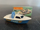 MIB Matchbox Superfast No. 52 Police Launch Boat In Box Lesney 1978