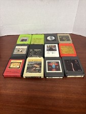 Lot of 12 - 8 Track Tapes Untested - Classic Rock