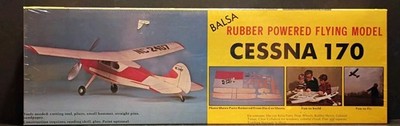 Sterling Models Cessna 170 Balsa Rubber Powered Flying Model Unbuilt Kit