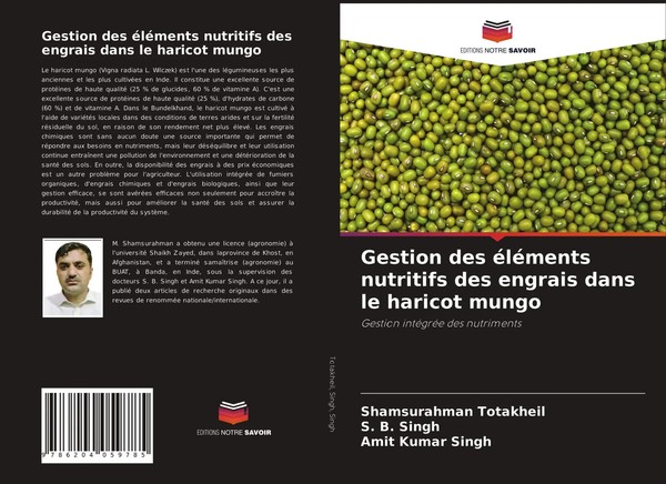 Shamsurahman Totakheil (U. A.) | Gestion Des éLéMents Nutritifs Des Engrais...-image