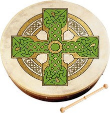 Waltons Cloghan Kreuz - irischer 8" Bodhran und Schl&auml;ger