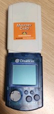 Sega Dreamcast Visual Memory Unit VMU Memory Card HKT-7000 Blue With Cap Cover