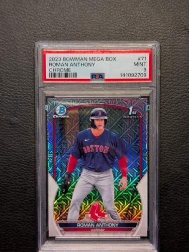 2023 Bowman Chrome Roman Anthony BCP-71 Mojo Refractor PSA 9 Red Sox