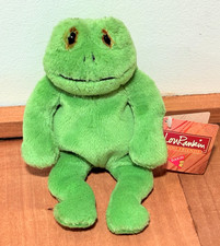 Dakin Lou Rankin FROG Green 8" Herbert Mini Friends Beanbag Plush w/ Tag