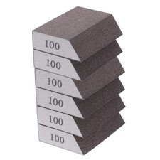 6pcs Sanding Sponge Blocks 100# (240-320 Grit) Sanding Block, 4"x2.8"x1"
