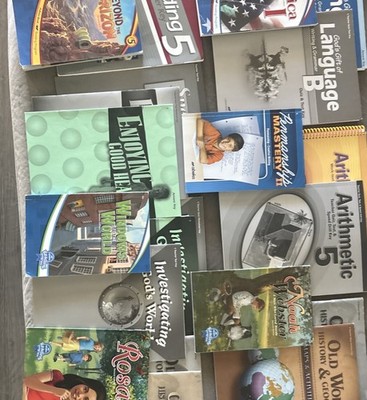 Abeka 5th Grade Teacher Answer Keys & Readers, 21 Books