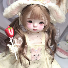 Handmade BJD 1/6 Nude Doll Resin Jointed Doll Eyes Face Makeup Delicate Girl Toy