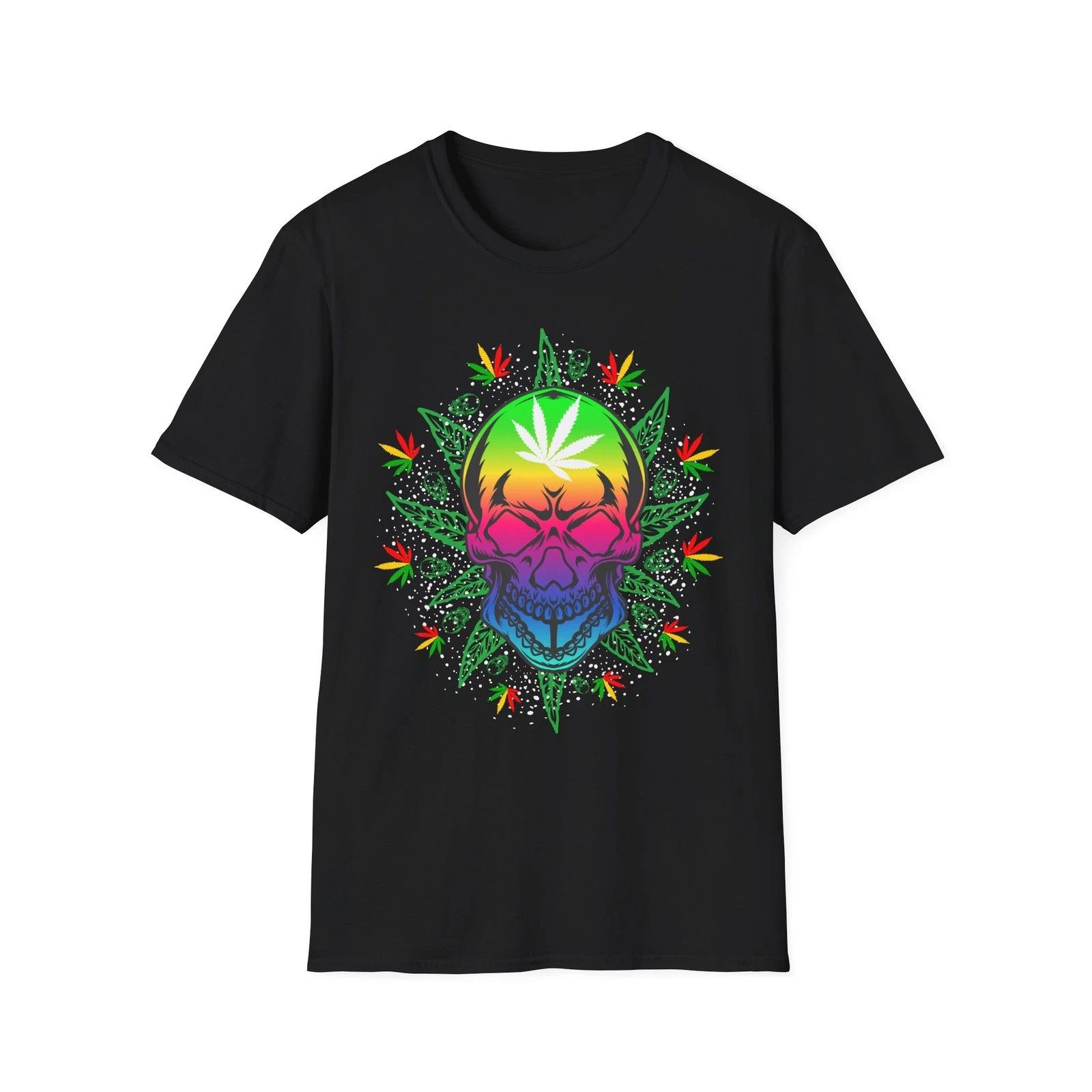 Colorful Skull Graphic Unisex T-Shirt, Casual Wear, Summer Vibes, Gift
