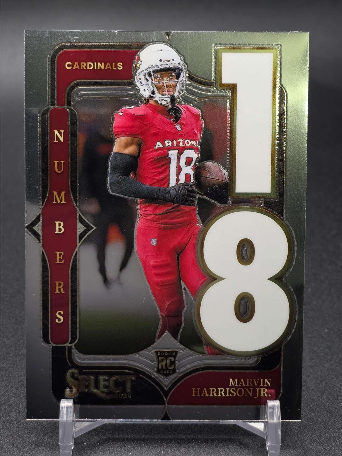 2024 Select Marvin Harrison Jr. Numbers #18 RC Cardinals Silver
