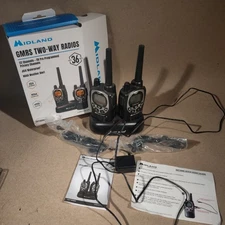 Midland GXT1000VP4 Black Waterproof GMRS Two-Way Radios, 2-Pack