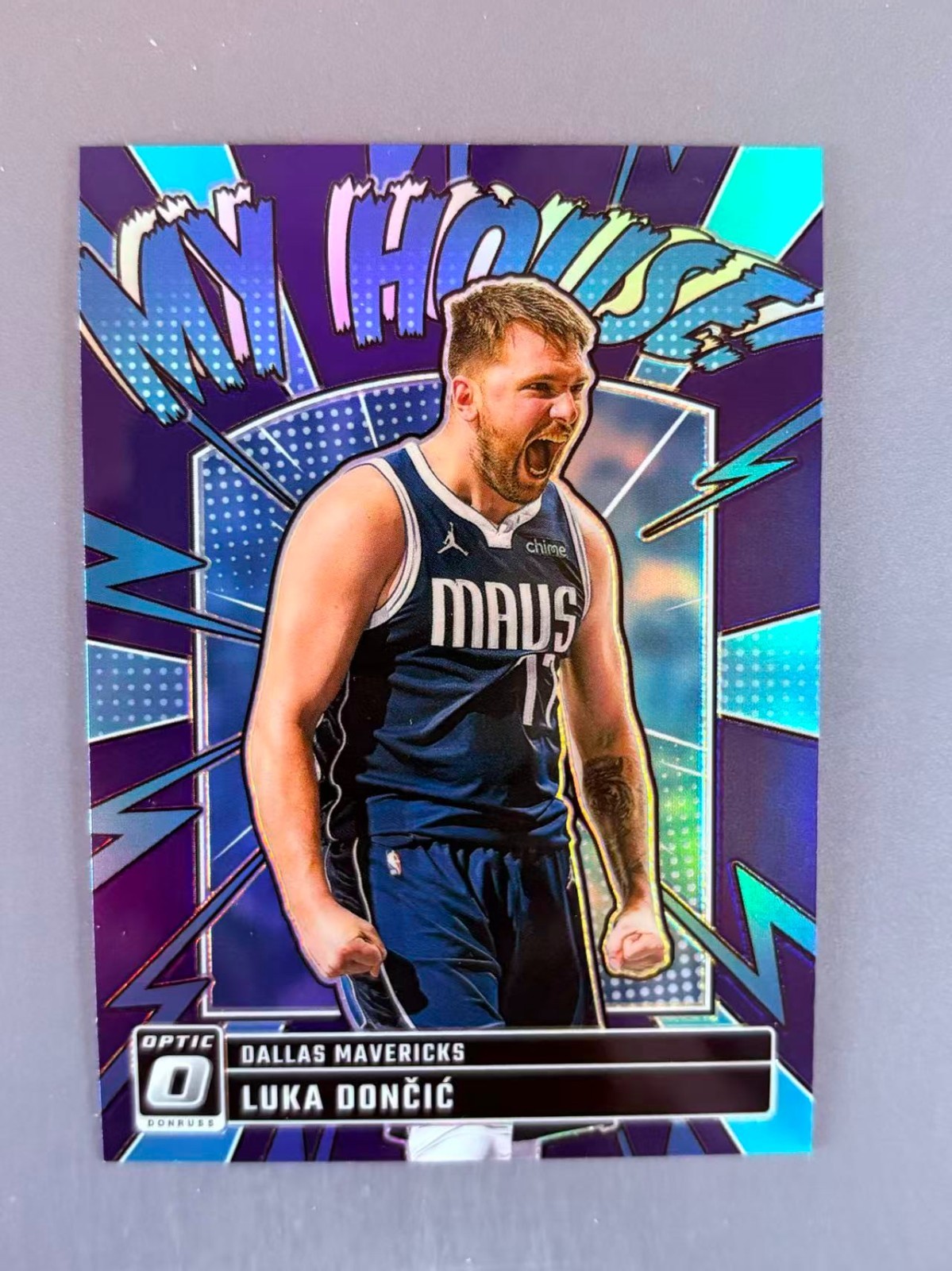 Luka Doncic 2024-25 Panini Donruss Optic My House Purple Prizm #14