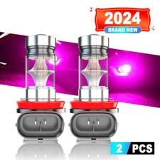 2x Led Fog Light Bulbs H8 H11 Purple For 2008-2014 Cadillac Cts Sedan 2x Led Fog Light Bulbs H8 H11 Purple For 2008-2014 Cadillac Cts Sedan