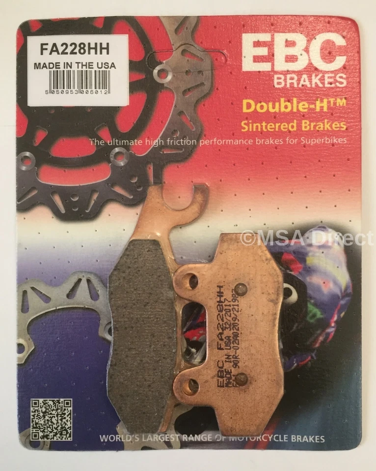 Pastillas de freno de disco trasero sinterizadas EBC para TRIUMPH TIGER EXPLORER 1200 (2016 a 2021) Foto 2 de 4