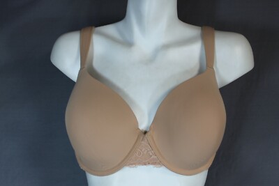 バイイー Felina 130566 Underwire Lined Lace Trim Memory Foam T-shirt bra US