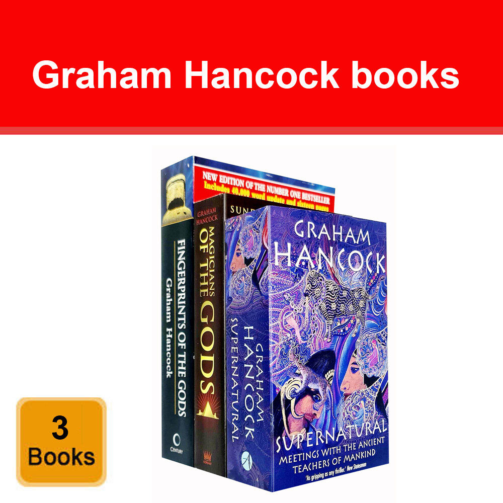 Graham Hancock 3 Books Set Magicians Of The Gods, Supernatural, Fingerprints
