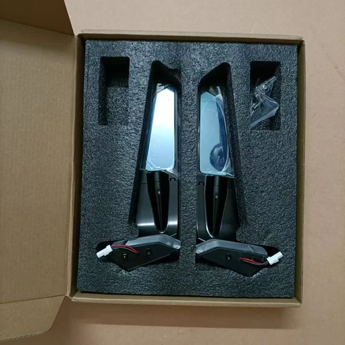 W/ LED Turn Signal Stealth Mirrors For Ducati Panigale V2 Panigale V4 2020-2023 - Picture 1 of 13