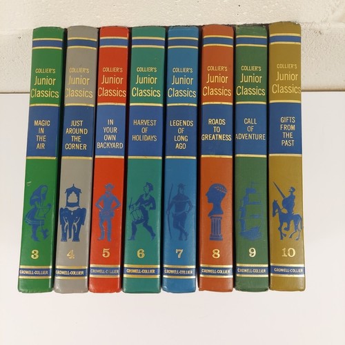Menge 8 1962 Collier's Junior Klassiker JUNGE LEUTE REGAL BÜCHER Vol. 3-10
