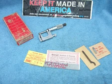 STARRETT No.220 MUL-T-ANVIL MICROMETER 0-1” 001" No 220A-RL MACHINIST TOOLMAKER