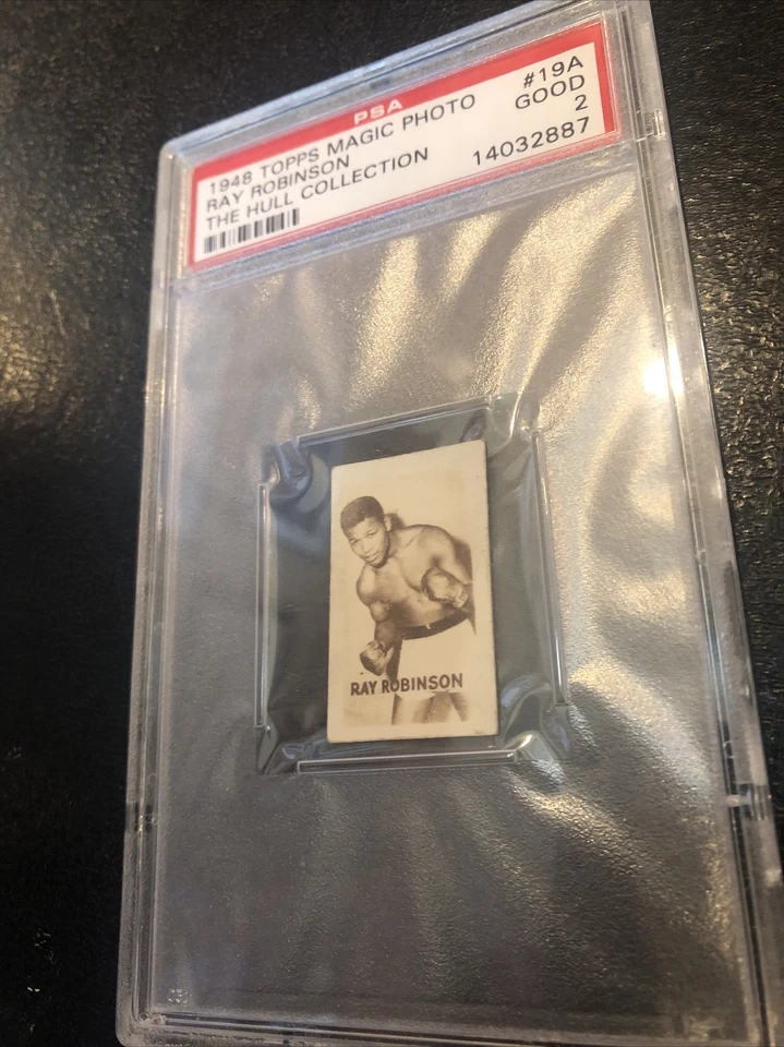 1948 MAGIC PHOTO BOXING CHAMPIONS HULL RAY ROBINSON POP 10 PSA 2 A3237998-887 - Image 3 of 4